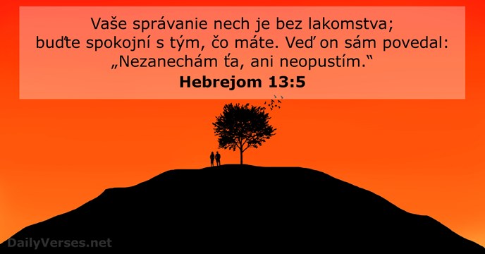 Hebrejom 13:5