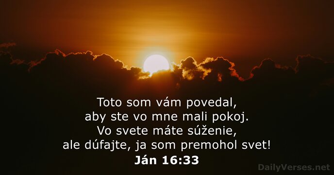 Ján 16:33