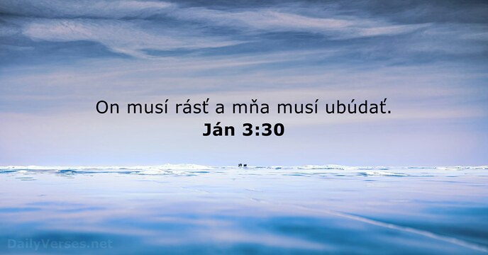 Ján 3:30