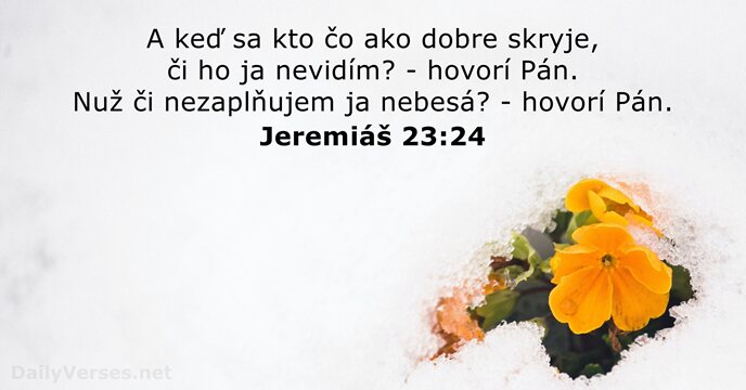 Jeremiáš 23:24