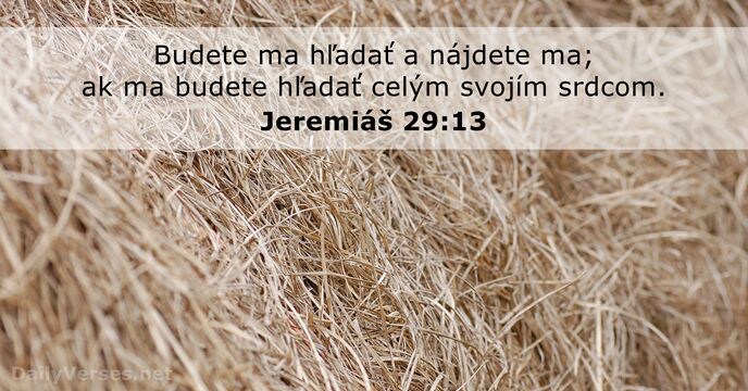 Jeremiáš 29:13