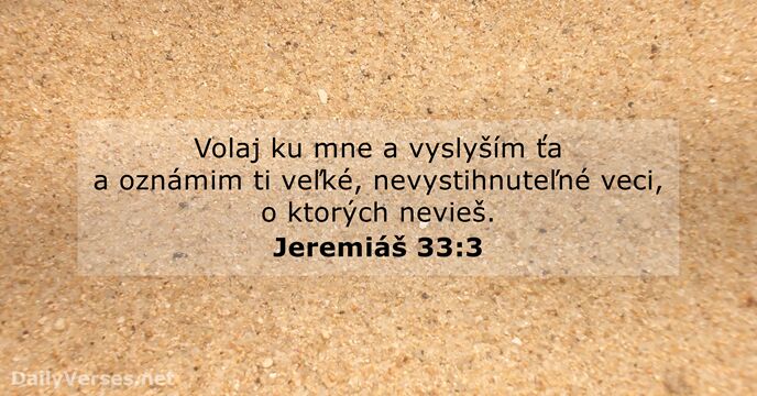 Jeremiáš 33:3