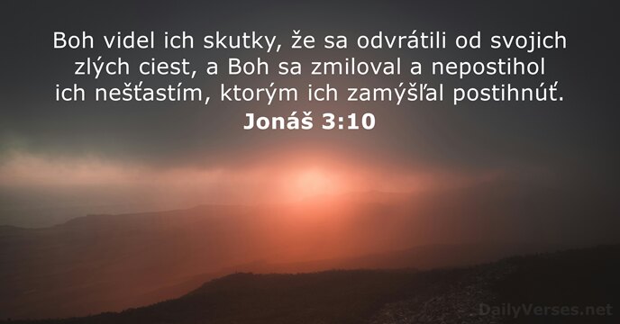 Jonáš 3:10