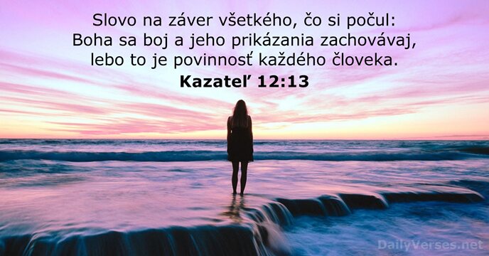 Kazateľ 12:13