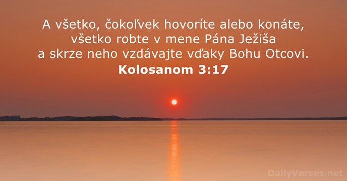 Kolosanom 3:17
