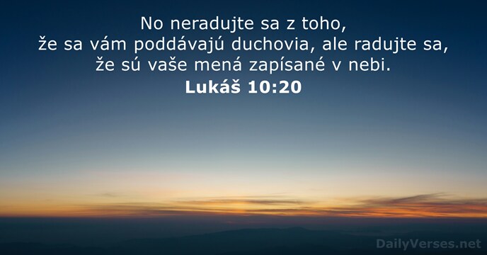 Lukáš 10:20