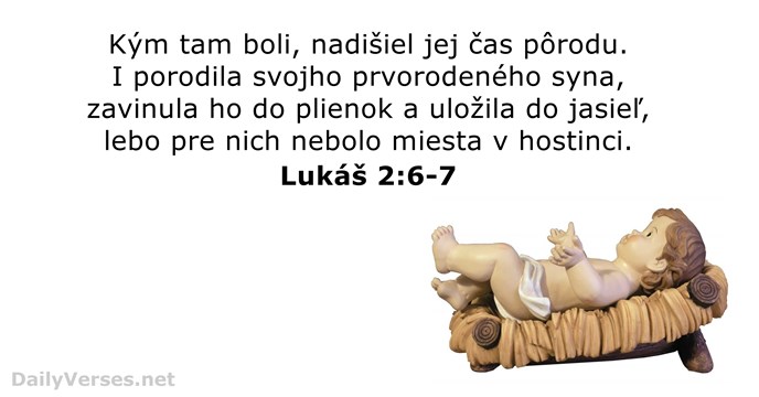 Lukáš 2:6-7