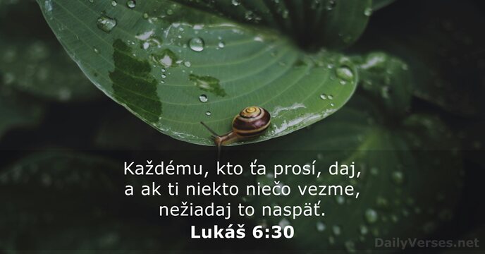 Lukáš 6:30