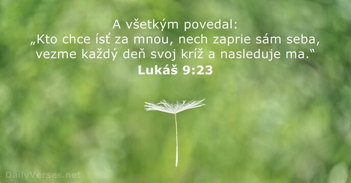 Lukáš 9:23