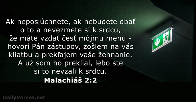Malachiáš 2:2