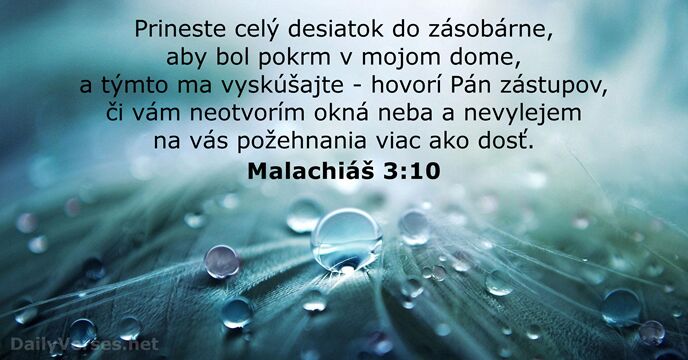 Malachiáš 3:10