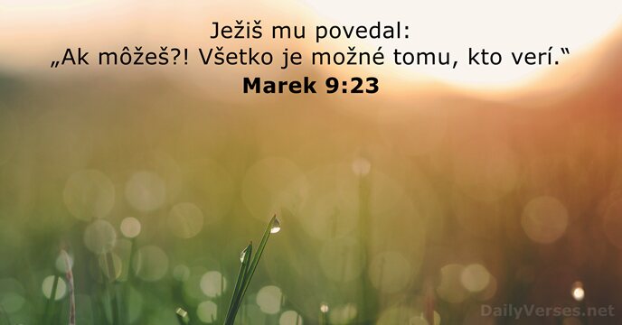 Marek 9:23
