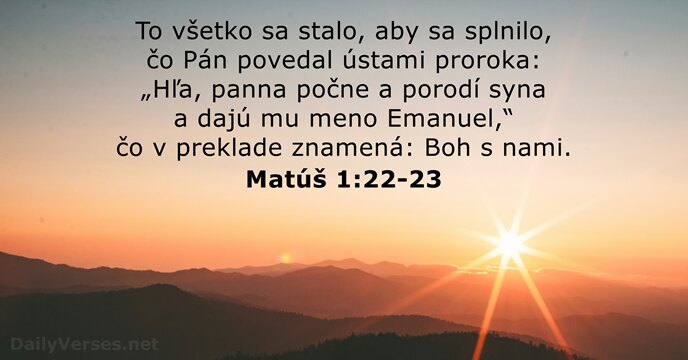 Matúš 1:22-23