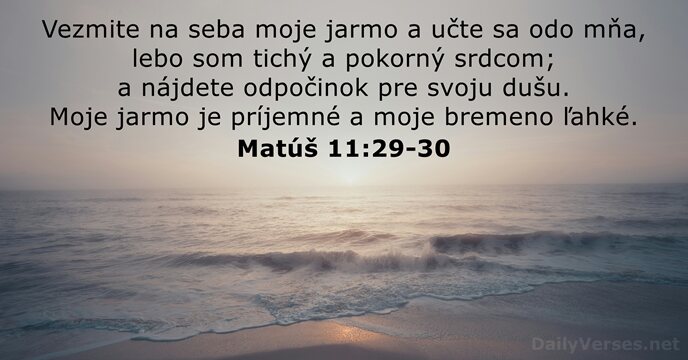 Matúš 11:29-30