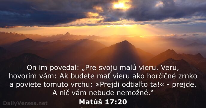 Matúš 17:20