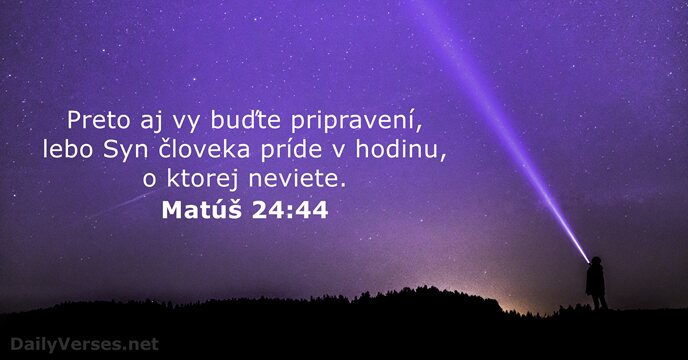 Matúš 24:44