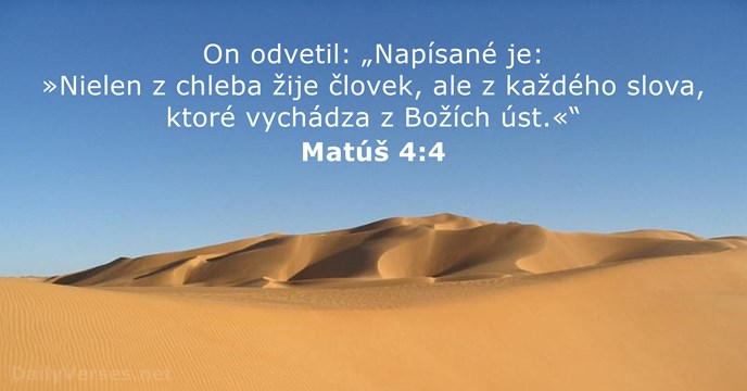 Matúš 4:4