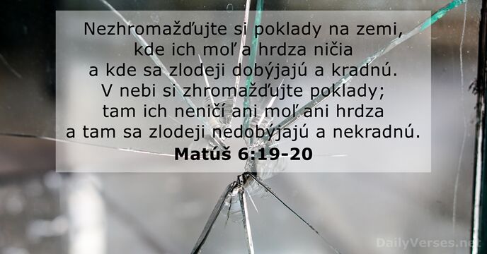 Matúš 6:19-20