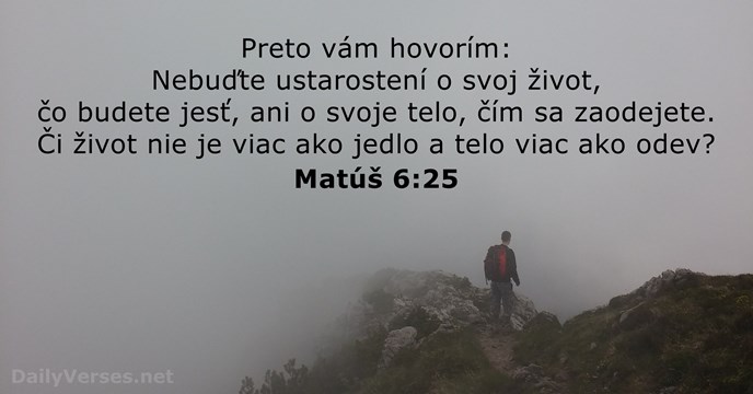 Matúš 6:25