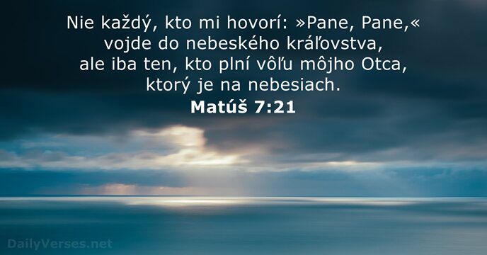 Matúš 7:21