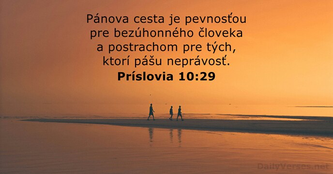 Príslovia 10:29