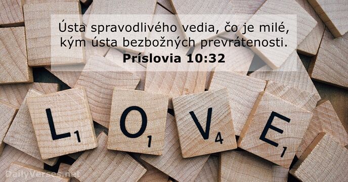 Príslovia 10:32
