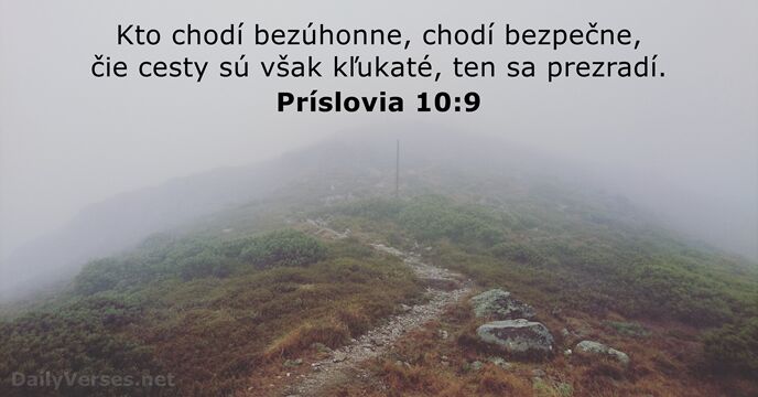 Príslovia 10:9