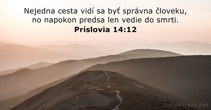 Príslovia 14:12