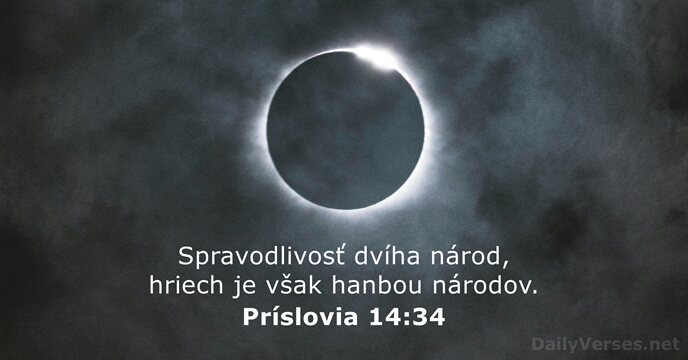 Príslovia 14:34