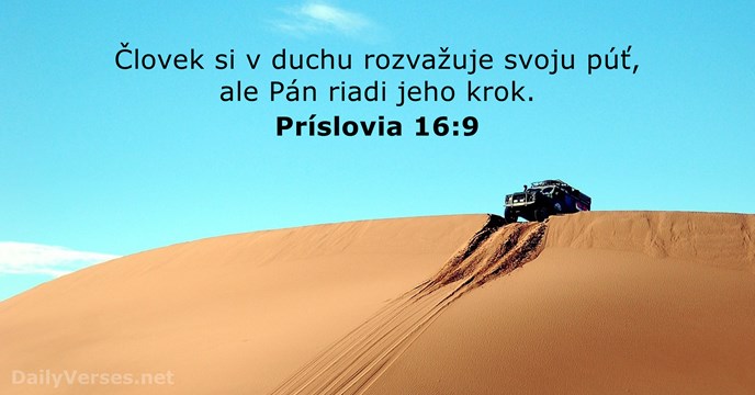 Príslovia 16:9