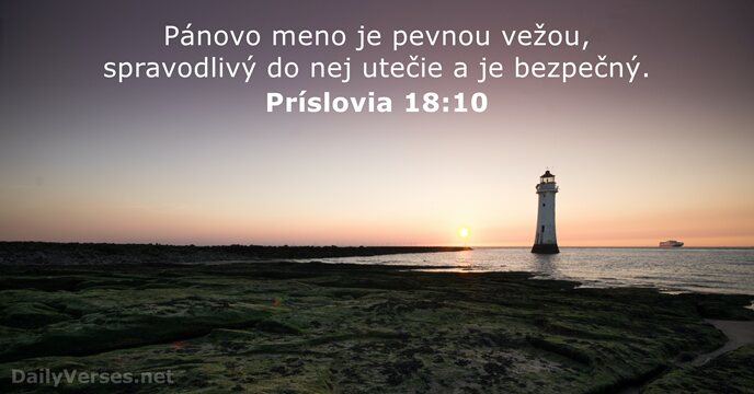 Príslovia 18:10