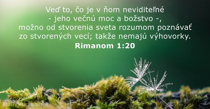 Rimanom 1:20
