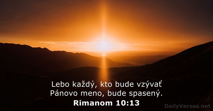 Rimanom 10:13