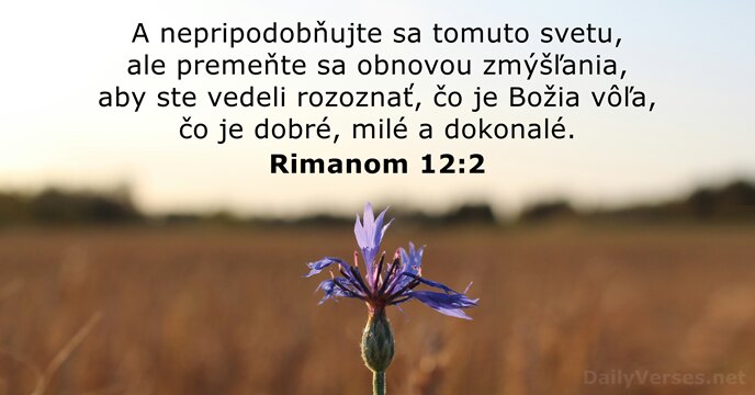 Rimanom 12:2