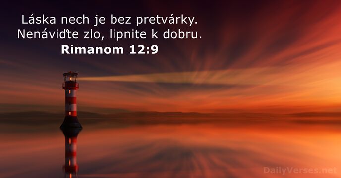 Rimanom 12:9