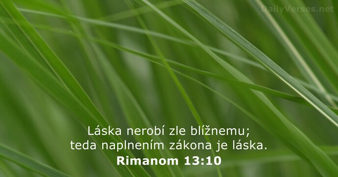 Rimanom 13:10