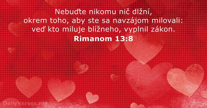 Rimanom 13:8