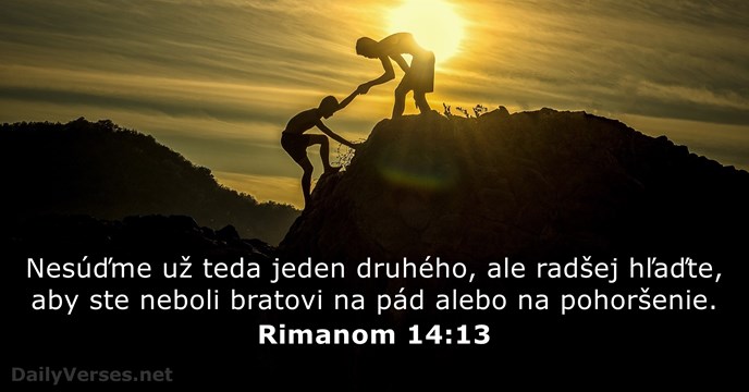 Rimanom 14:13