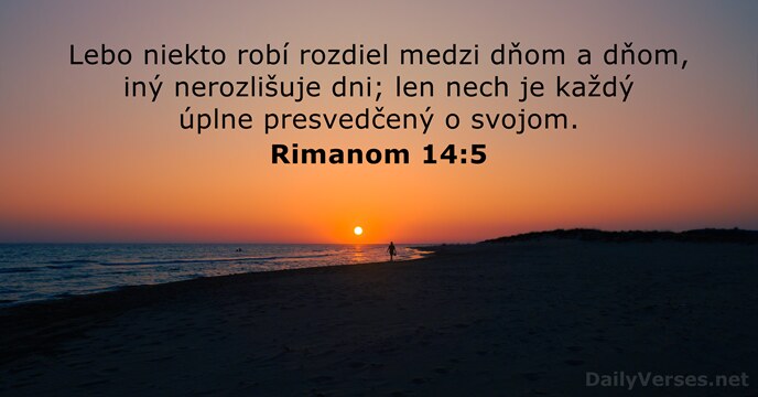 Rimanom 14:5