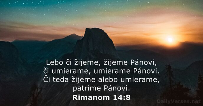 Rimanom 14:8