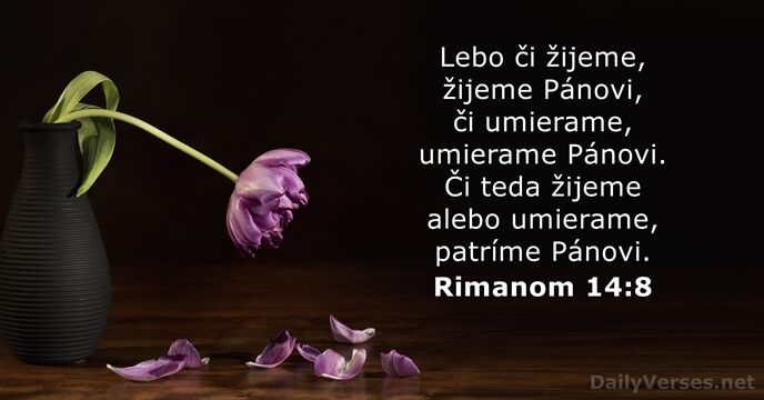 Rimanom 14:8