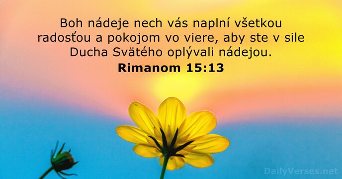Rimanom 15:13