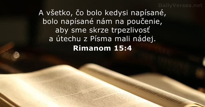 Rimanom 15:4