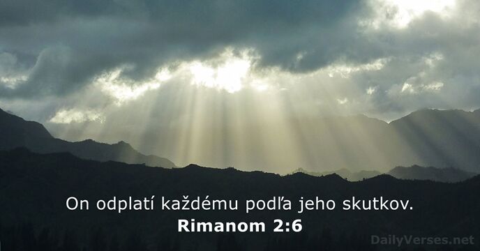 Rimanom 2:6