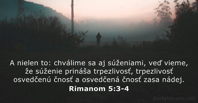 Rimanom 5:3-4