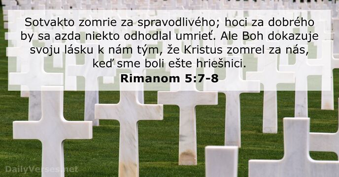 Rimanom 5:7-8