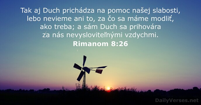 Rimanom 8:26