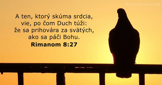 Rimanom 8:27