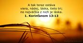 1. Korinťanom 13:13