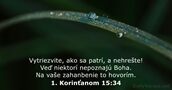 1. Korinťanom 15:34